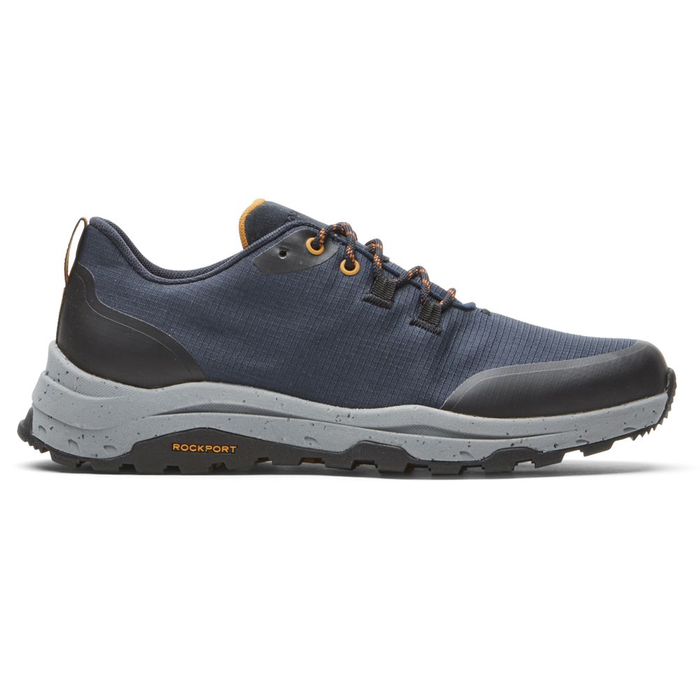 Sapatos De Caminhada Homem Rockport Xcs Pathway Waterproof Sport Azuis,Portugal ZINYK-3652